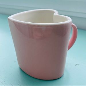 Urban Outfitters Home Pink Heart Mug